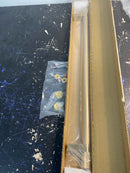 Emtek 84171.RCBUS4.KNUS4 Knurled 18 Inch Center to Center Rectangular Bar Stem Appliance Pull from the SELECT Collection - Satin Brass