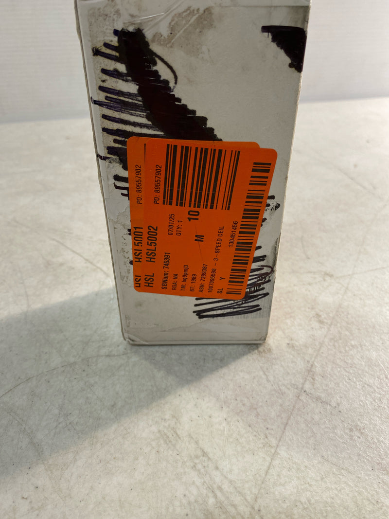 River of goods 19388 3-Speed Ceiling Fan Handheld Remote Control and Receiver Kit, White