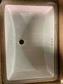 Signature Hardware 447961 White Myers 18" Vitreous China Undermount Bathroom Sink