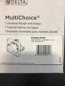 Delta Universal Mixing Rough-In Valve with Service Stops and 1/2" IPS Connections