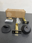 Emtek 8455US19 Low Profile Style Brass Modern Single Cylinder Deadbolt - Flat Black