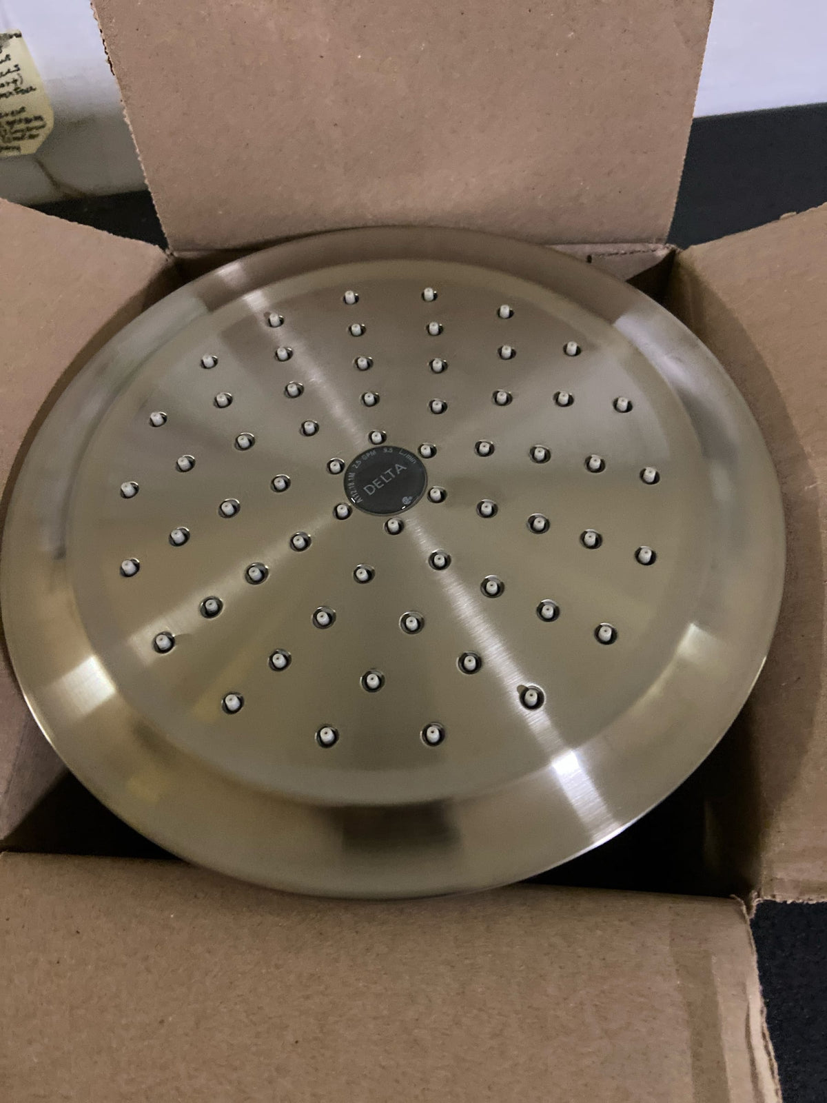 Delta RP72568SS Universal Showering 2.5 GPM Contemporary Single Function Shower Head - Brilliance Stainless