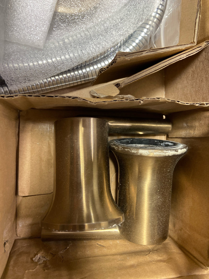 Delta T4759-CZ Trinsic Deck Mounted Roman Tub Filler - Includes Hand Shower - Champagne Bronze