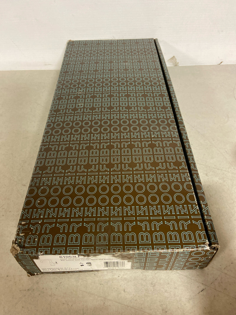 Brizo 61053LF-BLGL Litze Single Handle Square Arc Bar Faucet with Knurled Handle - Matte Black / Luxe Gold