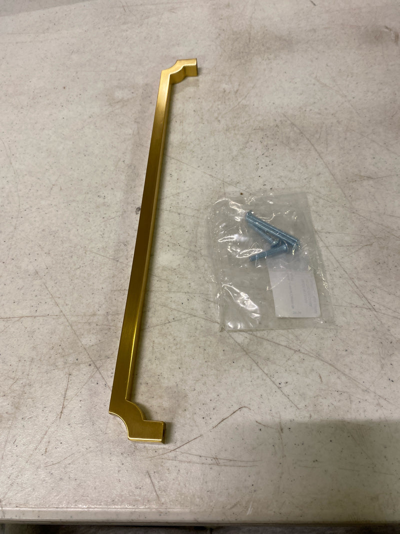 Belwith Keeler B076646-BGB Monarch 12" Center to Center Regal Glam Bridge Large Cabinet Handle / Drawer Pull - Brushed Golden Brass