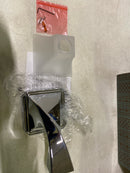 Brizo 697030-PC Virage 11" Single Light Up Lighting Wall Sconce with Square Fluted Glass Diffuser - Chrome