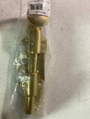 Deltana 6SB3 HD Solid Brass 6-Inch Surface Bolt