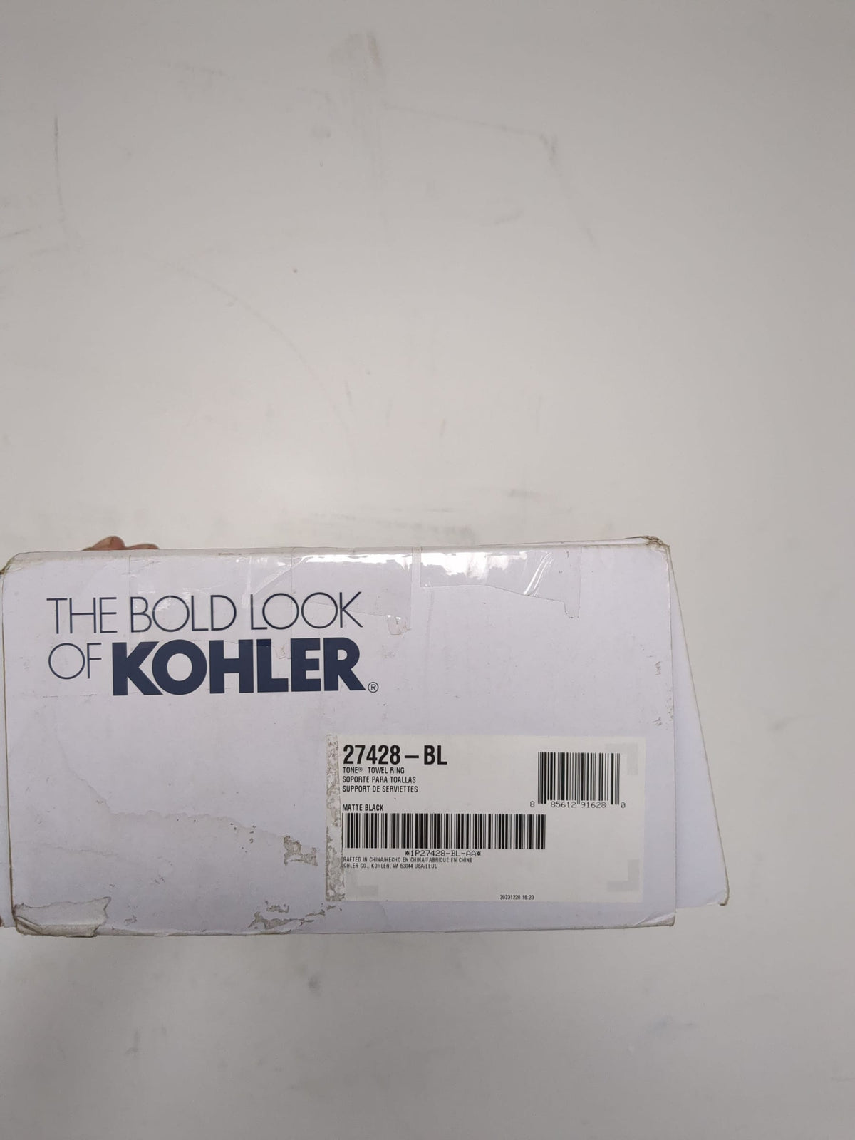 Kohler K-27428-BL Tone 8-7/8" Wall Mounted Towel Ring - Matte Black