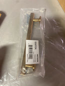 Emtek 86676US4 Freestone 5 Inch Center to Center Bar Cabinet Pull from the Urban Modern Collection - Satin Brass