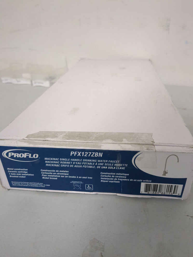 PROFLO PFX127ZBN Mackinac 1.5 GPM Single Hole Kitchen Faucet - Brushed Nickel