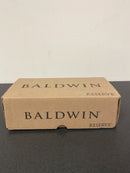 Baldwin Square Privacy Lever Set with Contemporary Square Rose