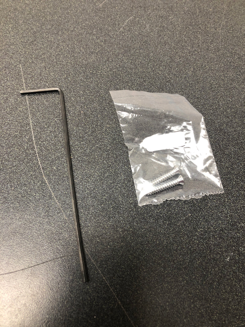 Baldwin HDTUBCFR260 Tube Non-Turning One-Sided Dummy Door Lever with 5 Inch Rectangle Rose from the Reserve Collection - Polished Chrome