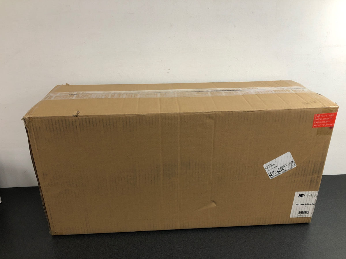 Golden Lighting 3602-BA3 BLK-BLK Duncan 3 Light 25" Wide Bathroom Vanity Light - Black / Matte Black