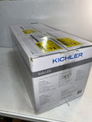 KICHLER Sola 54 in. Integrated LED Indoor Satin Black Flush Mount Ceiling Fan with Light Kit and Wall Control 330152SBK