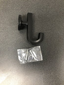 Hickory Hardware H077888MB Woodward 1-3/4" Wide Classic Modern Single Wall Mount Bath Robe Towel Utility Hook - Matte Black