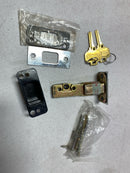 Hager Single Cylinder Deadbolt, No. 098341 Satin Chrome