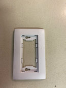TayMac A1000W Allure Nonmetallic Wallplate Frame with 1-Gang, White