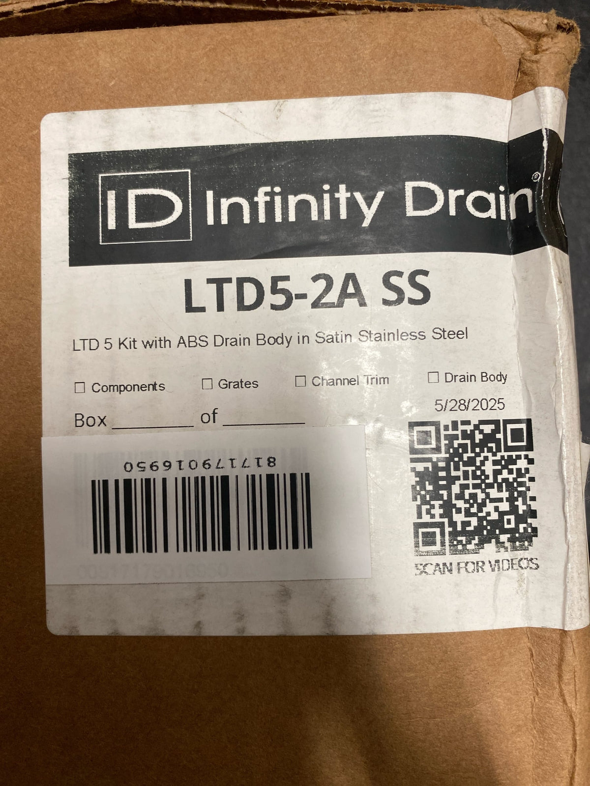 Infinity Drain LTD5-2A SS - Shower Drains Shower Accessories