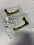 Baldwin 5121003MR Pair of Estate Levers without Rosettes Locking/Latching Mechanism Purchased Separately - Polished Brass