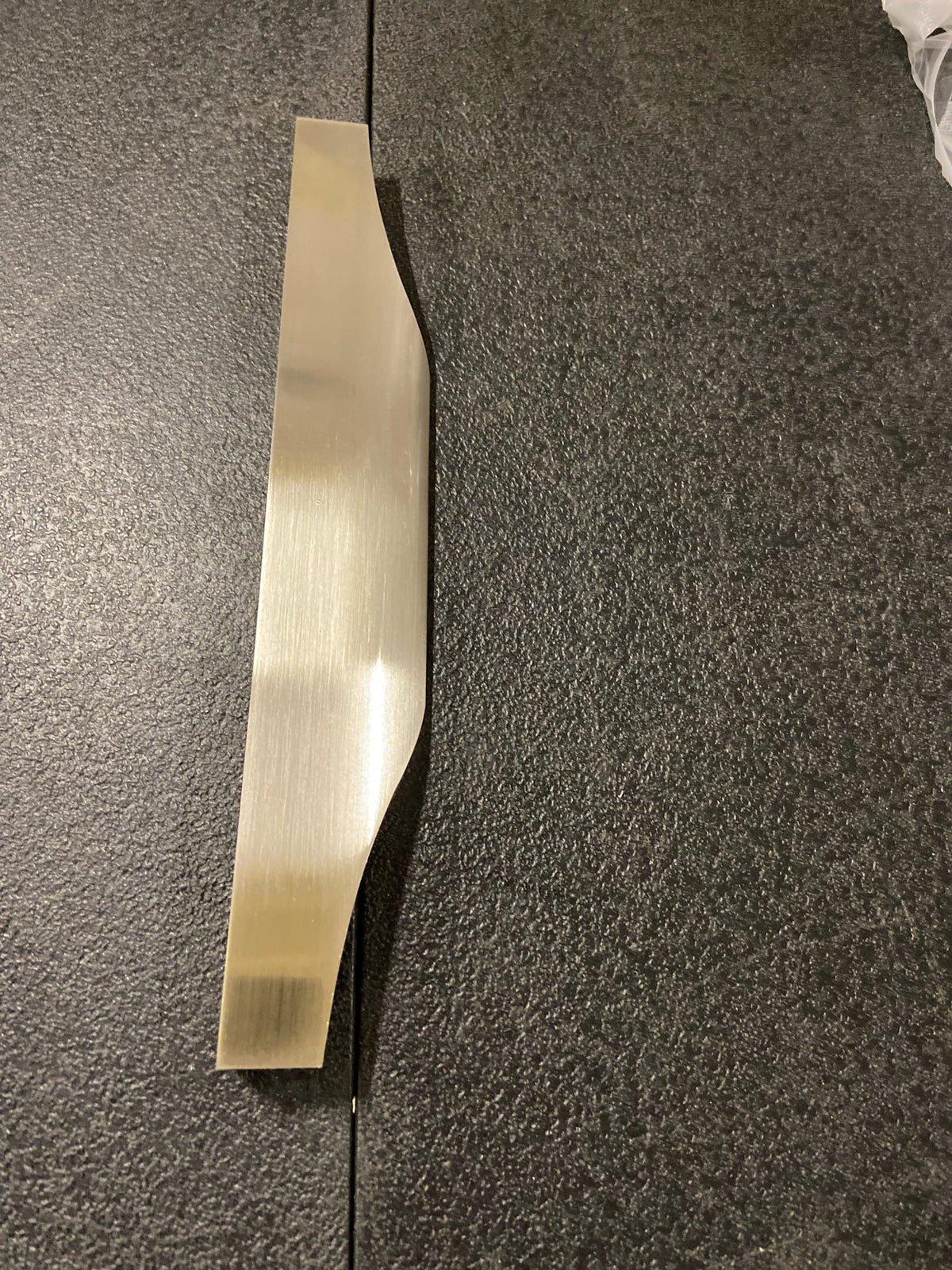 Amerock | Cabinet Edge Pull | Satin Nickel | 6-9/16 inch (167 mm) Center to Center | Aloft | 1 Pack | Drawer Pull | Drawer Handle | Cabinet Hardware
