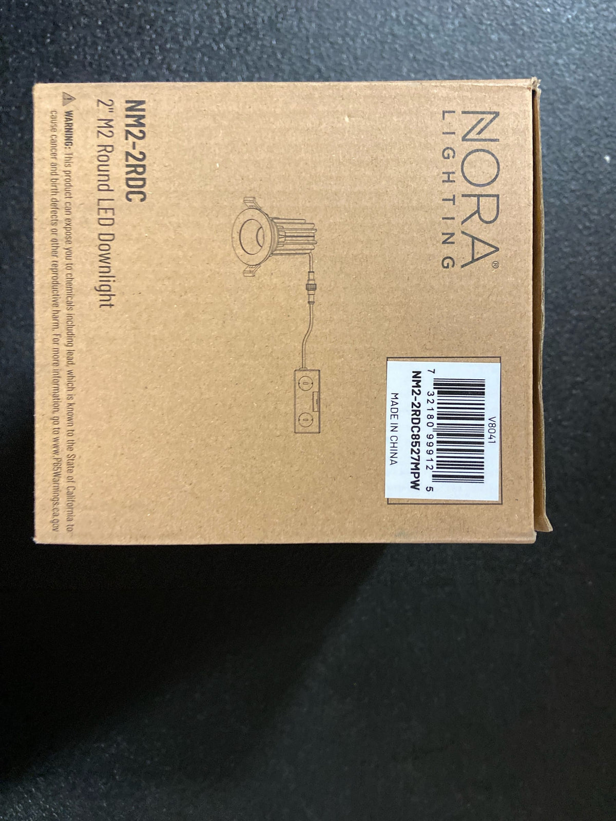 Nora NM2-2RDC8527MPW 2" Mini Recessed Downlight, 850 Lumens - No Housing Required (Matte Powder White, 2700K)
