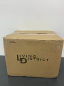 Elegant Lighting LD6036BR Eclipse Single Light 10" Wide Pendant with Frosted Glass - Brass / Frosted White