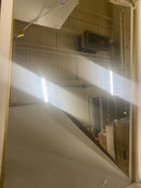 Elegant Lighting MR803048BR Evermore 48" W x 30" H Contemporary Rectangular Framed Bathroom Wall Mirror - Brass