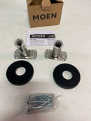 Moen 65-F-BL Curved Shower Rod Flange Kit (Flange Only) - Matte Black