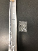 Alno A2903-14-CHP/MB Vita Bella 14" Center to Center Modern Knurled Bar Large Cabinet Handle Pull with "L" Posts - Made in Italy - Champagne / Matte Black