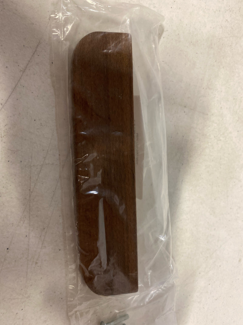 Manzoni MN6770-160-WNL Designer Wood 6-5/16" Center to Center Angled Flush Modern Finger Cabinet Pull - Walnut