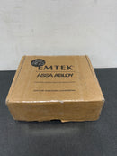 Emtek C510FRLUS15 Freestone Passage Door Lever Set from Brass Modern Collection with CF Mechanism - Satin Nickel