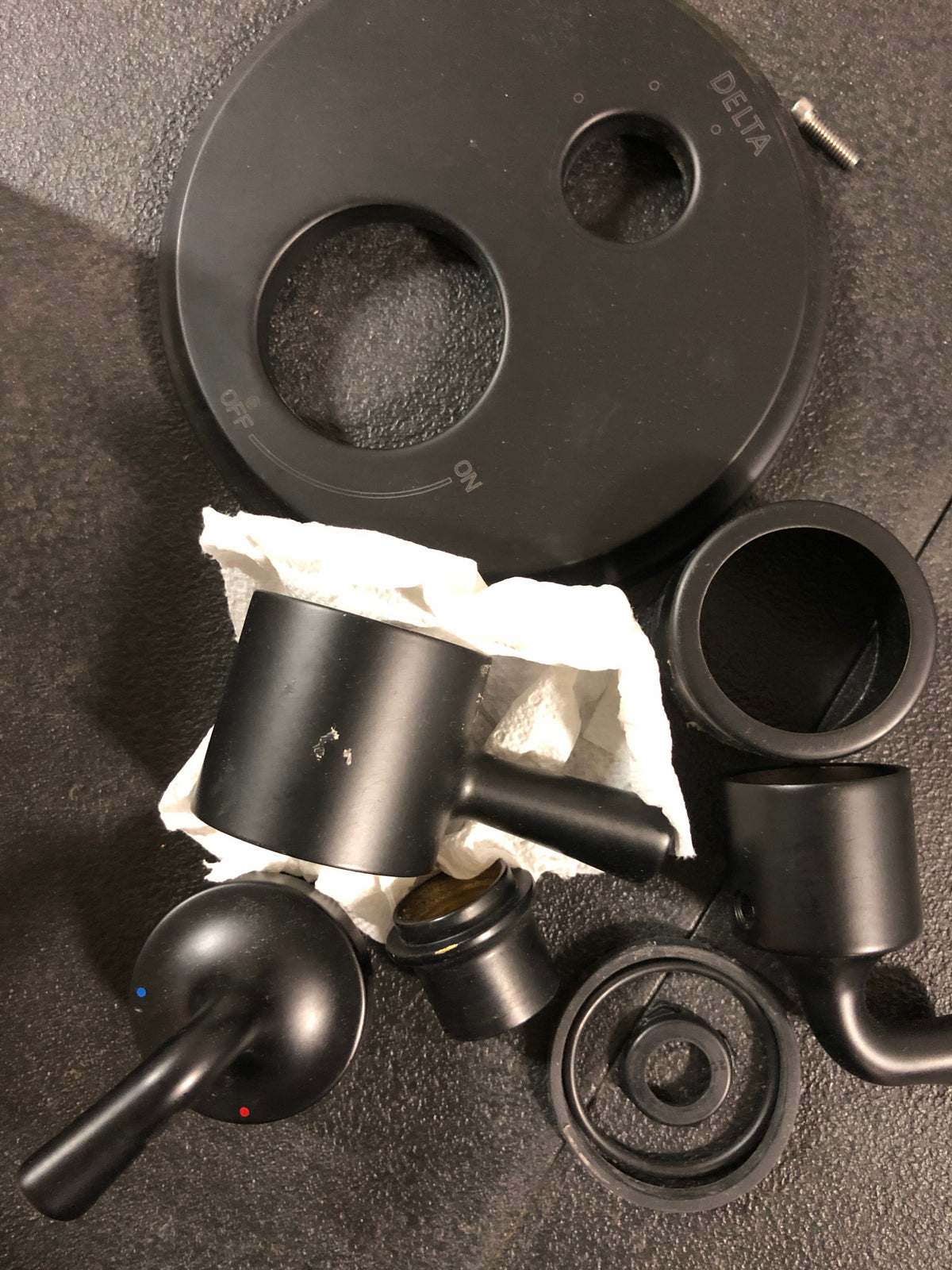 Delta T27833-BL Kayra 17 Series Pressure Balanced Valve Trim with Integrated Volume Control and 3 Function Diverter for Two Shower Applications - Less Rough-In - Matte Black