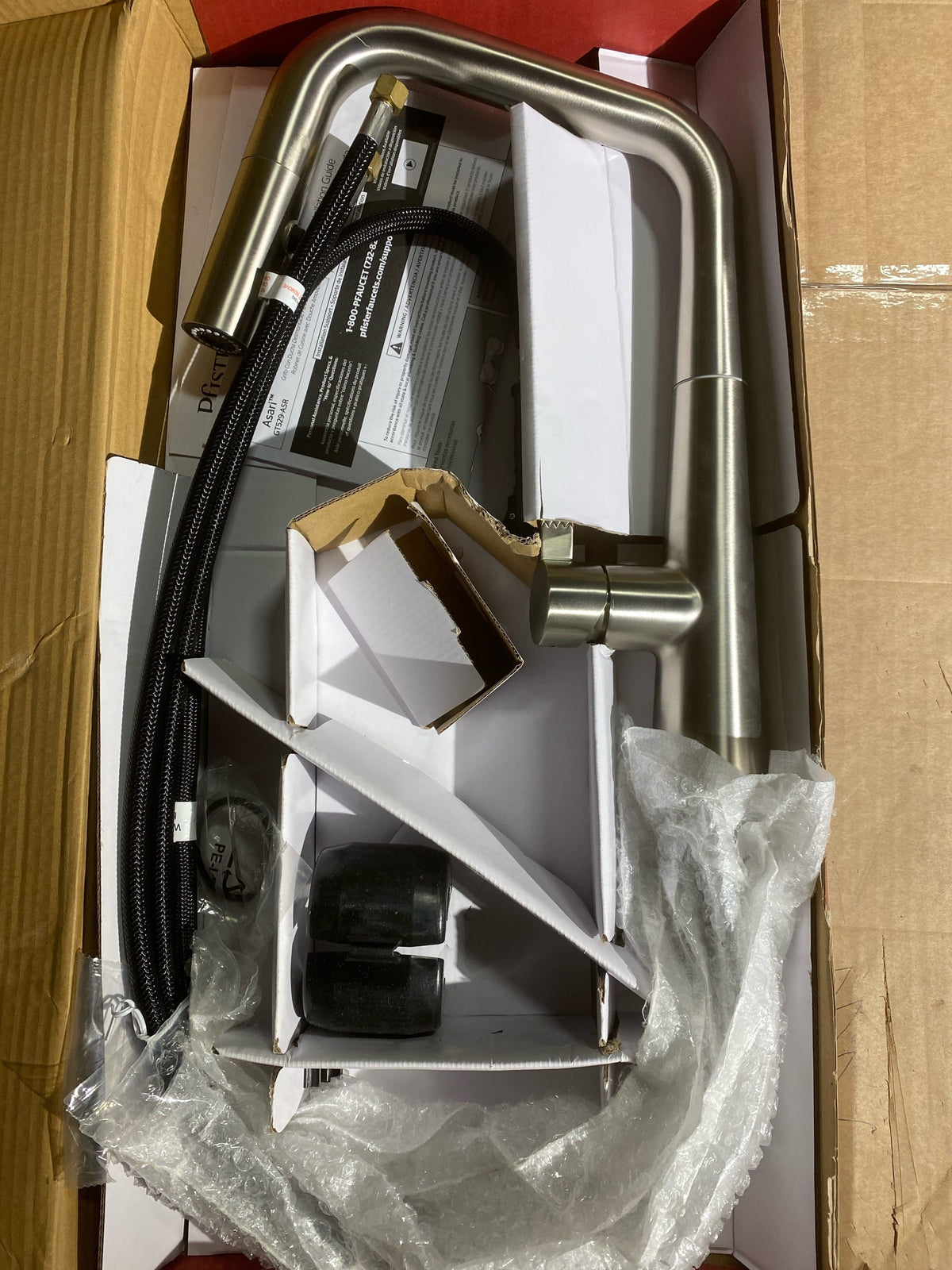 Pfister GT529-ASRGS Asari 1.8 GPM Single Hole Pull Down Kitchen Faucet - Spot Defense Brushed Nickel