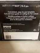 Broan-NuTone ChromaComfort Bathroom Exhaust Fan with Bluetooth Speaker, Powerful 110CFM/1.5 Sones, 24-color LED Light, SPK110RGBL, Wall Switch