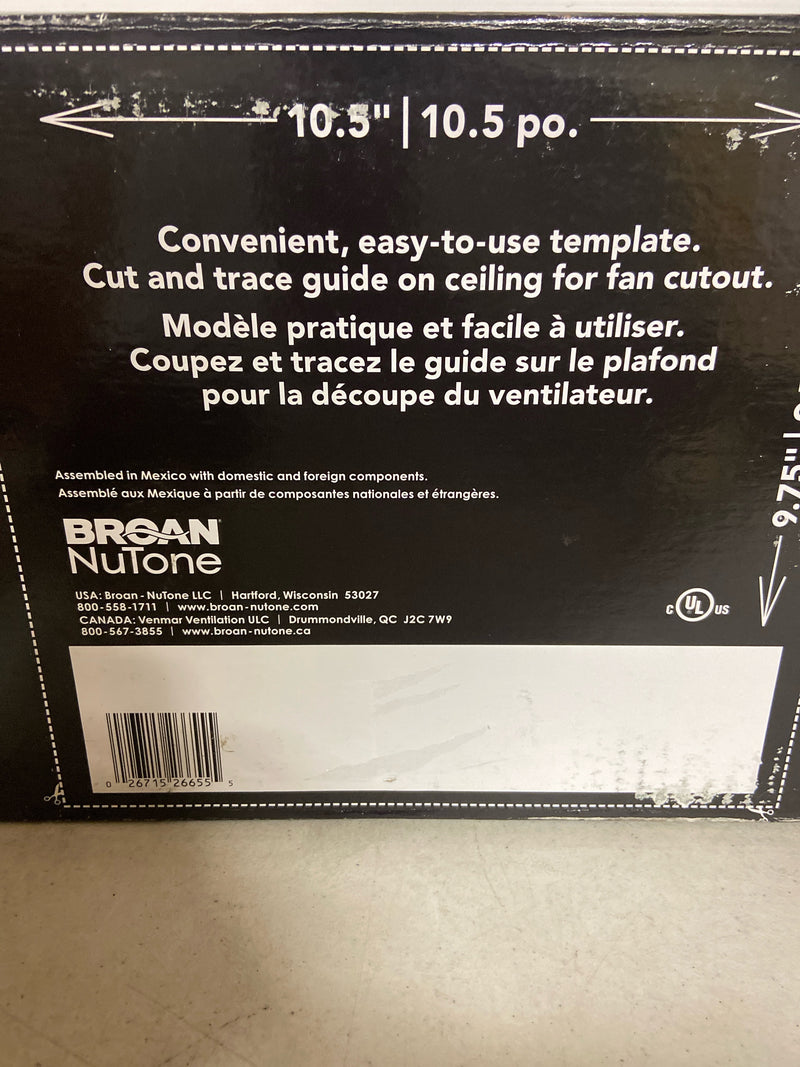 Broan-NuTone ChromaComfort Bathroom Exhaust Fan with Bluetooth Speaker, Powerful 110CFM/1.5 Sones, 24-color LED Light, SPK110RGBL, Wall Switch