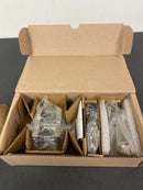 Baldwin Square Privacy Lever Set with Contemporary Square Rose