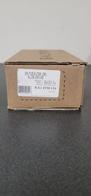Baldwin Tube Single Cylinder Keyed Entry Door Lever Set with Contemporary Square Rose