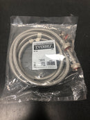 Everbilt 69003HD 4 ft. Polymer Coated Stainless Steel Washing Machine Connector (2-Pack)