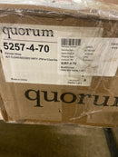 Quorum international 5257-4-70 Traditional 31.5 in. W 4-Lights Persian White Vanity Light with Clear Seeded Glass