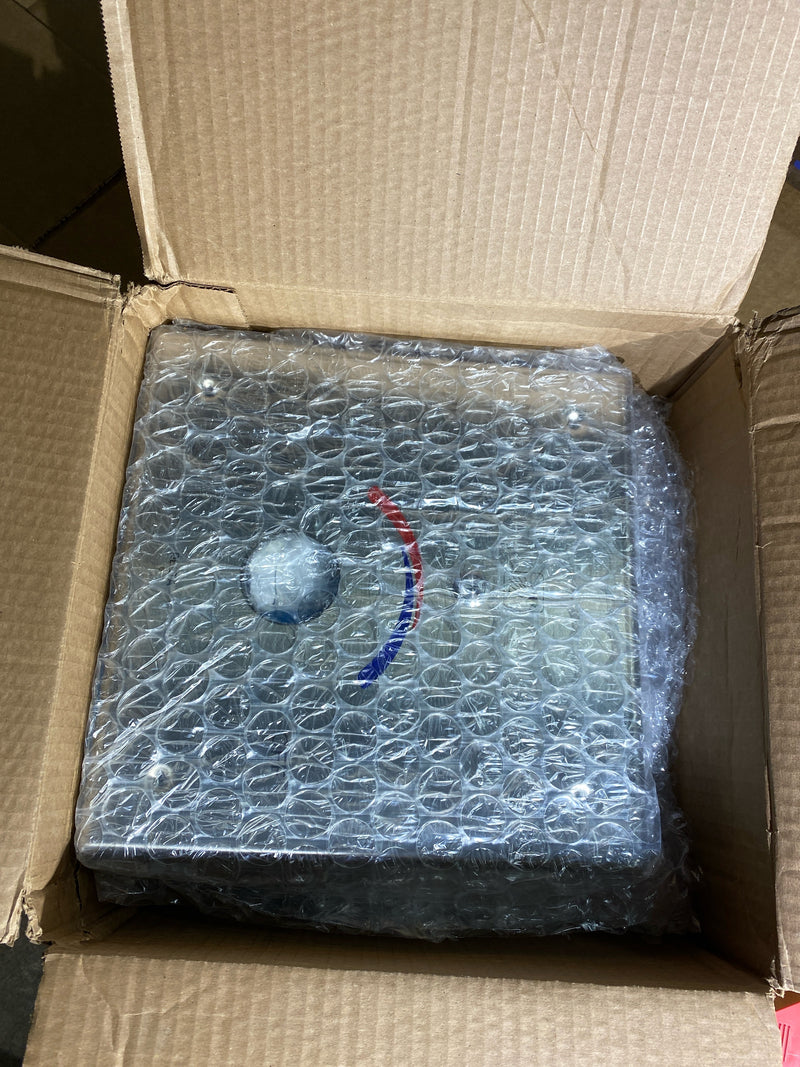Delta 860T106 Push Button Hardwire Metering Electronic Shower System with 4" Control Box and Less Shower Outlet Supply from the Commercial Series - Chrome