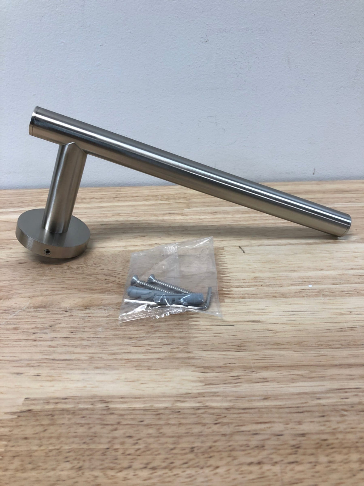 ICO Bath V67324 Lava 8" Towel Bar - Brushed Nickel