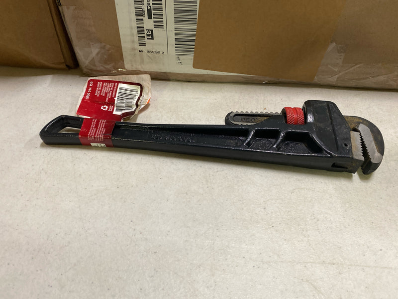 Husky WG-40-14 14 in. Heavy Duty Cast Iron Pipe Wrench with 1-1/2 in. Jaw Capacity