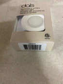 DALS Lighting LEDRDP18-WH Eco-Puck 3" Wide 2-in-1 Surface or Recesssed Mounted 3000K LED Puck Light - White