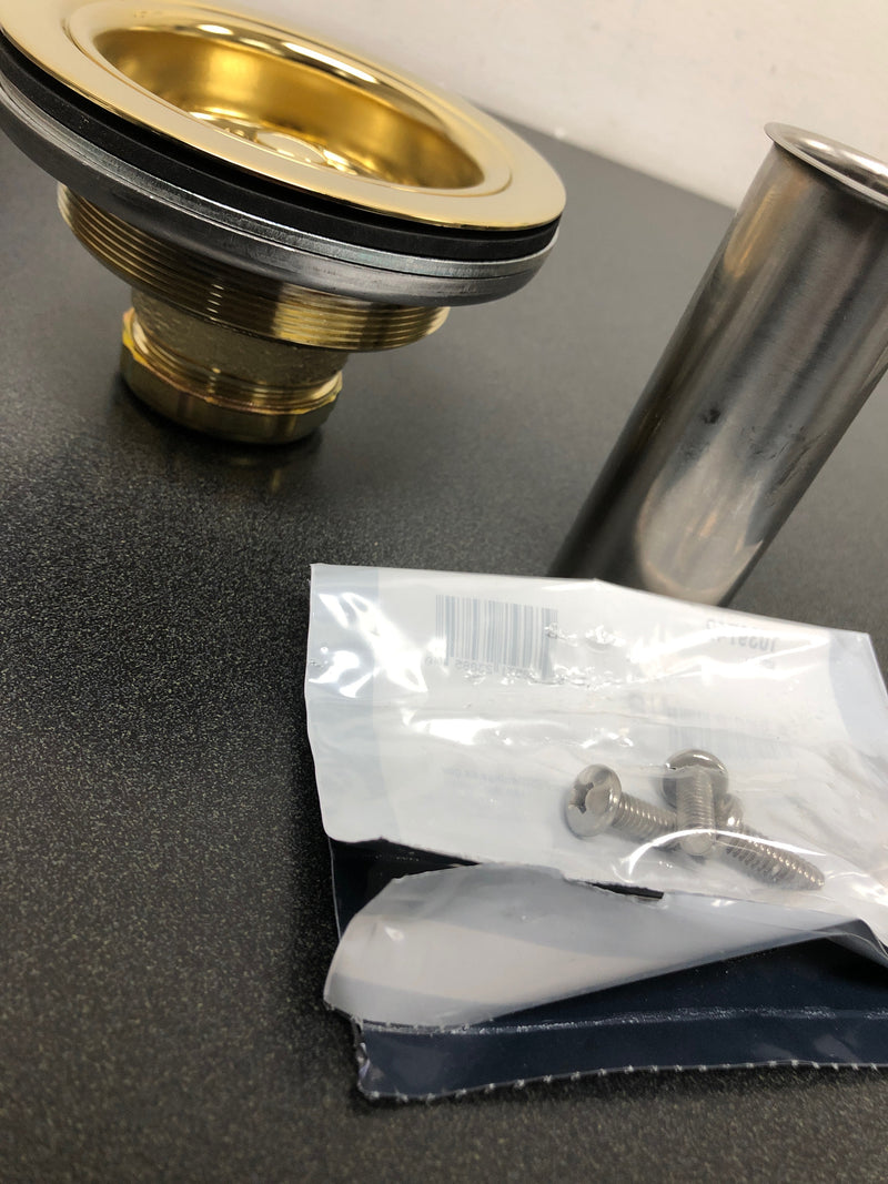 Kohler K-8801-PB Duostrainer 3-1/2" Basket Strainers - Polished Brass