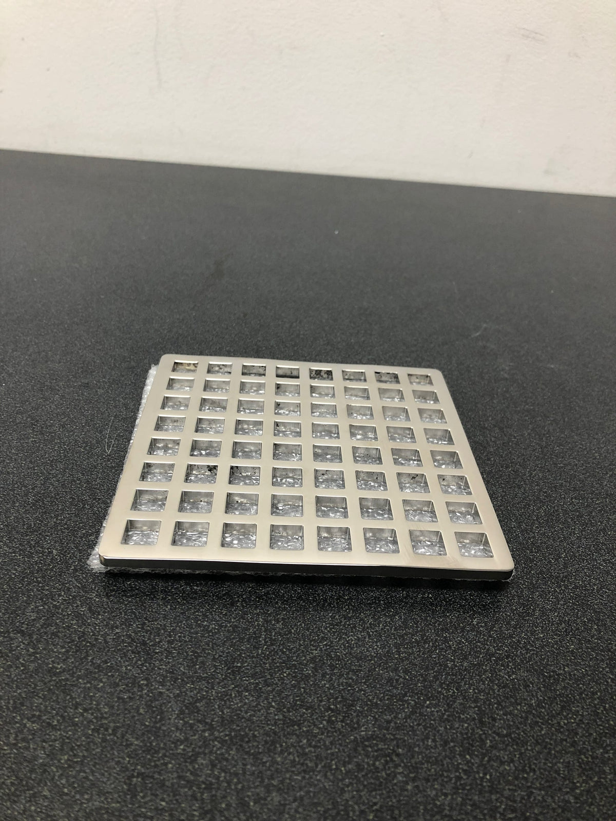 Infinity Drain QS 5 PS Squares 5" Drain Grate Only for Select Infinity Drain Center Drains - Polished Stainless