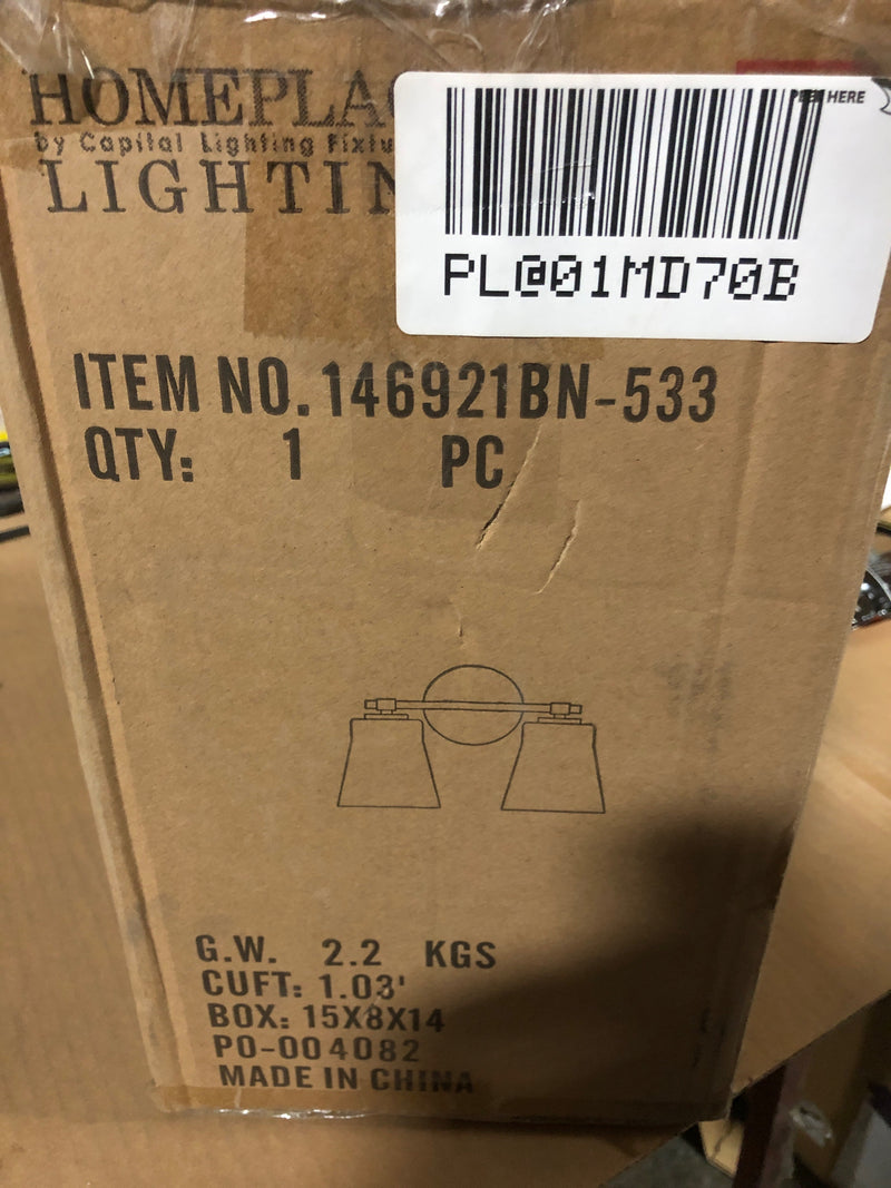 Capital Lighting 146921BN-533 Baker 2 Light 14" Wide Bathroom Vanity Light - Brushed Nickel