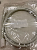 hansgrohe 28260700 DesignFlex Textile Matte White Handshower Hose, 63-inch