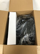 Globe Electric 67000099 1-Light Pendant Light, Matte Black, Faux Leather Strap, Black Braided Fabric Designer Cord, Black Canopy, Pendant Light Fixture, Adjustable Height, Home Décor Lighting