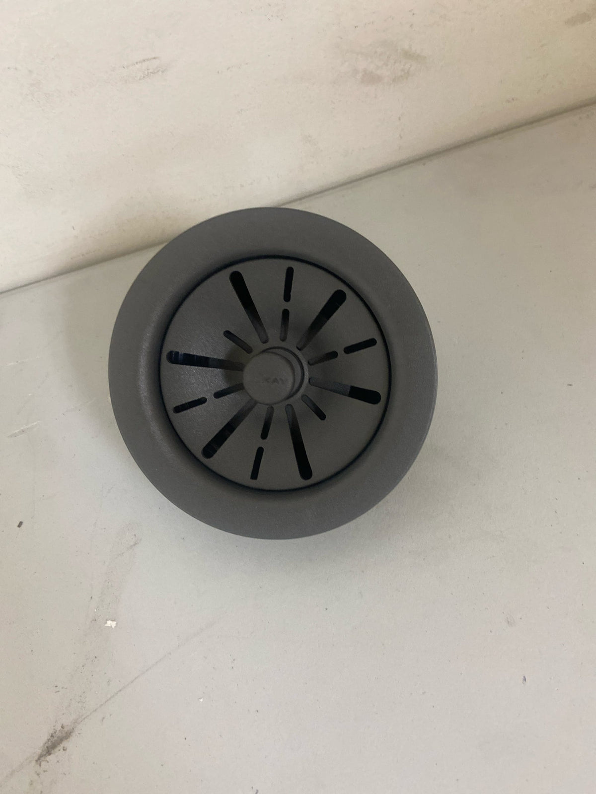 Elkay LKPDQD1CH Polymer Disposer Fitting for 3-1/2 in. Sink Drain Opening in Charcoal for Quartz Perfect Drain