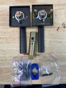 Emtek 5050DTUS19RH Dumont Right Handed Non-Turning Two-Sided Dummy Door Lever Set with Square Rose from the Brass Modern Collection - Flat Black